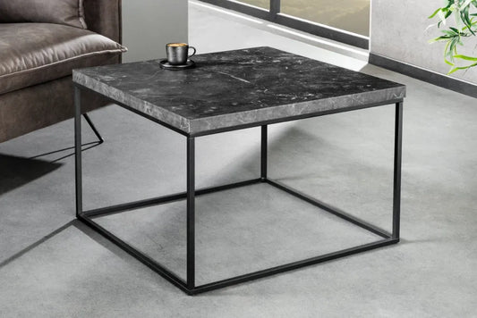 Masuta de cafea din MDF Gri antracit si Metal Negru L60xH45cm Architecture