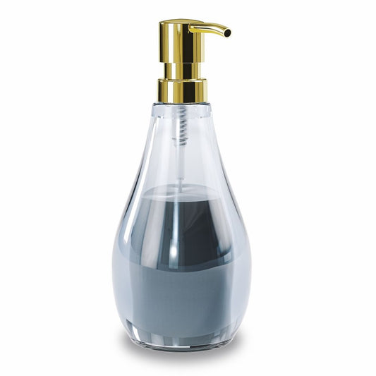 Dozator de sapun din Acrilic Albastru Droplet D9xH20cm