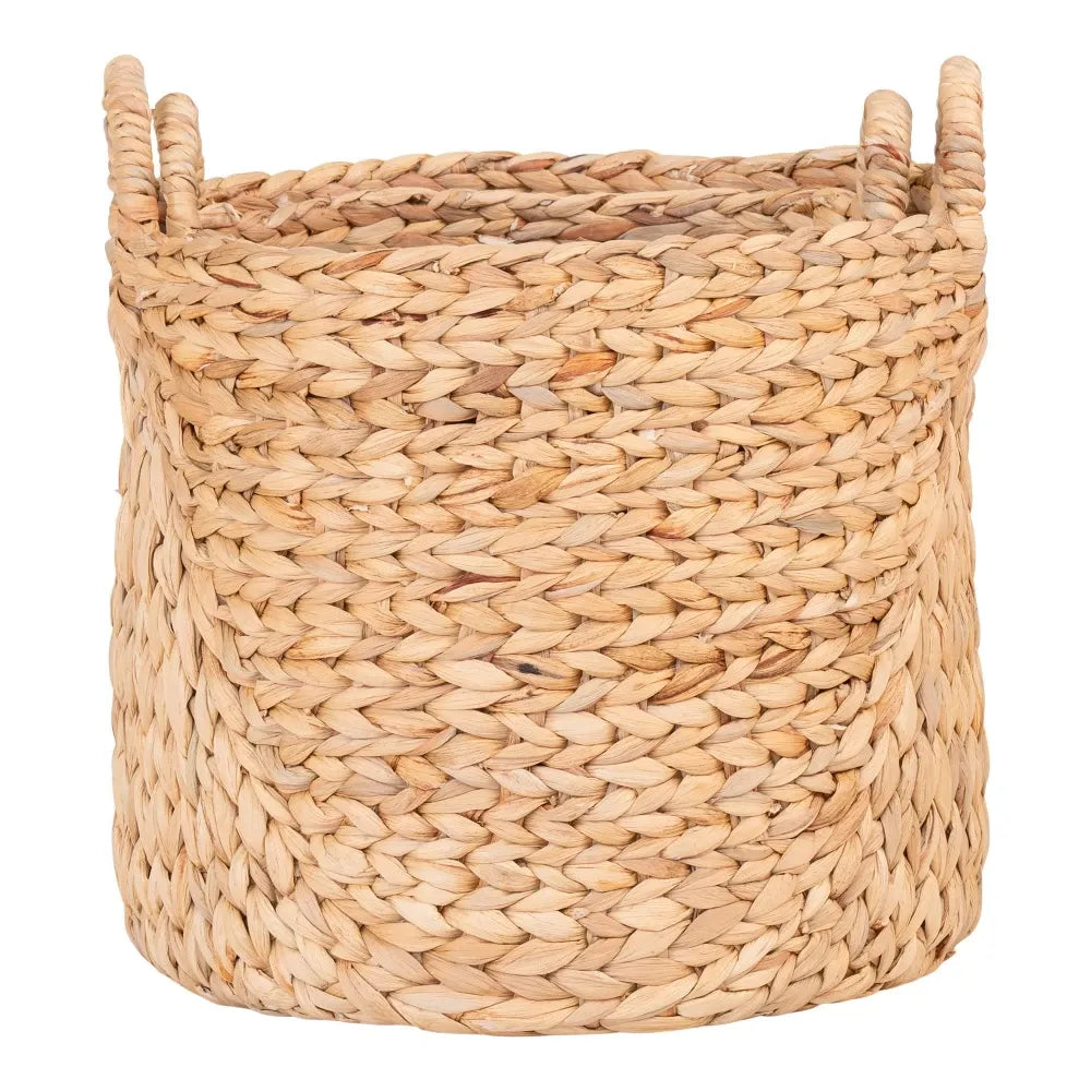 Set 2 cosuri impletite natural Maro H34/37xD30/35cm Passo