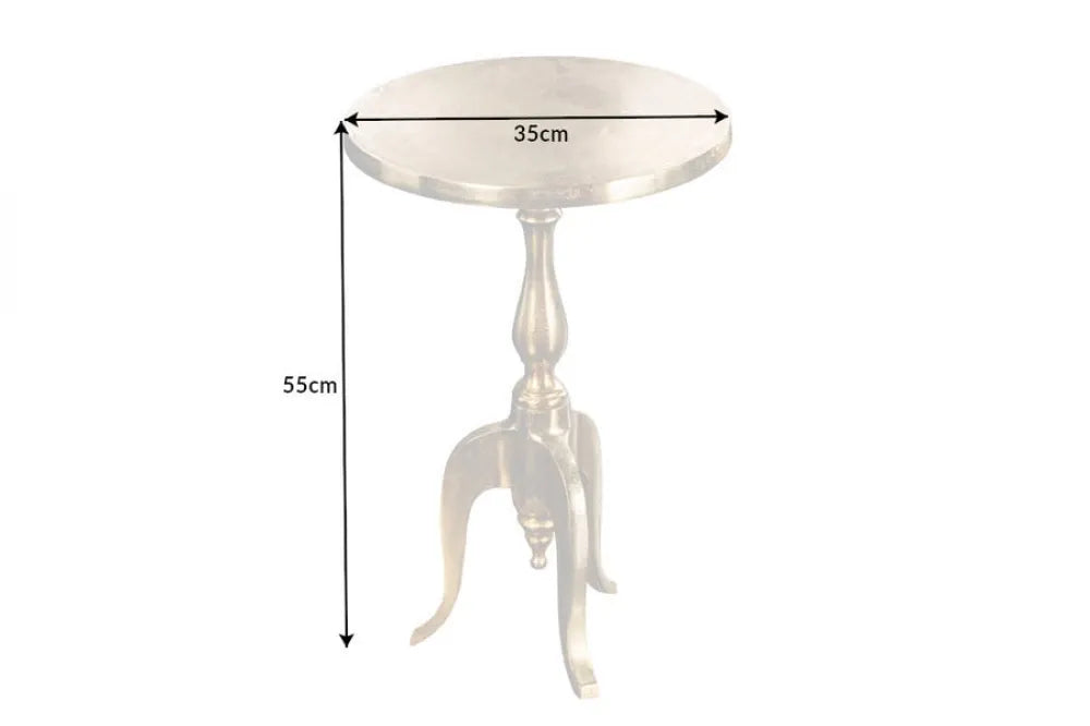 Masuta laterala din Metal Auriu D35xH55cm Jardin