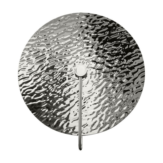 Aplica de perete Metal si Sticla Argintiu/Argintiu D40xH45cm Mare
