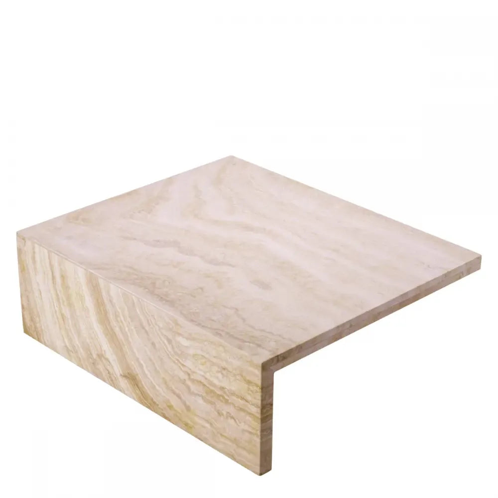Masuta de cafea Patrata din Travertin Bej L70xl60cm Amara Eichholtz