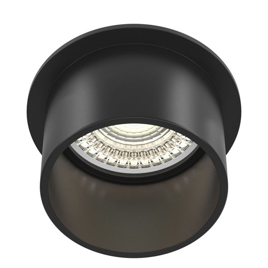 Spot incastra din Aluminiu Negru D7xH6cm Reif