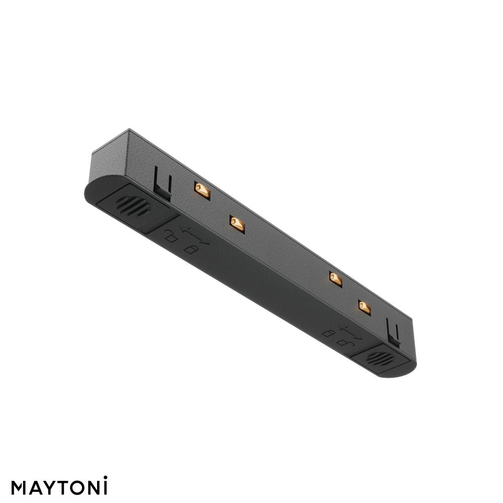 Conector alimentare drept sina magnetica din Plastic Negru L14xH2cm Accessories for tracks Exility