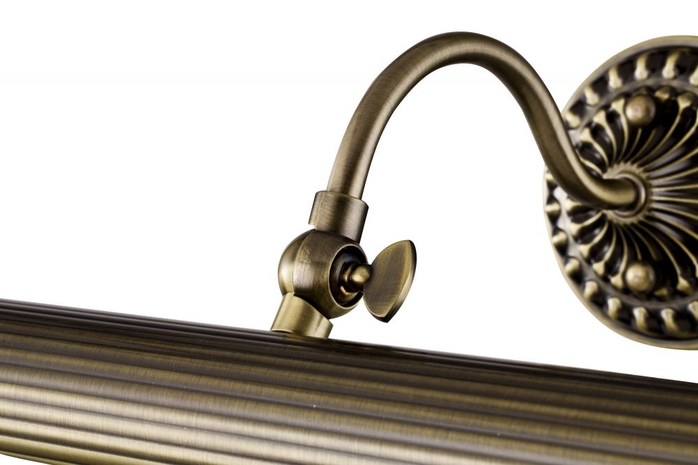 Aplica de perete reglabila din Metal Auriu cu 2 becuri L36x22xH13cm Renoir