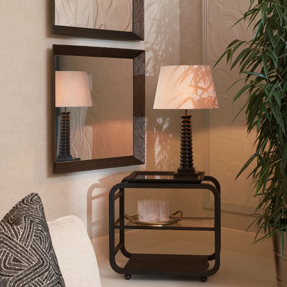 Oglinda cu rama din Metal Bronz L100xH100cm Othello Eichholtz