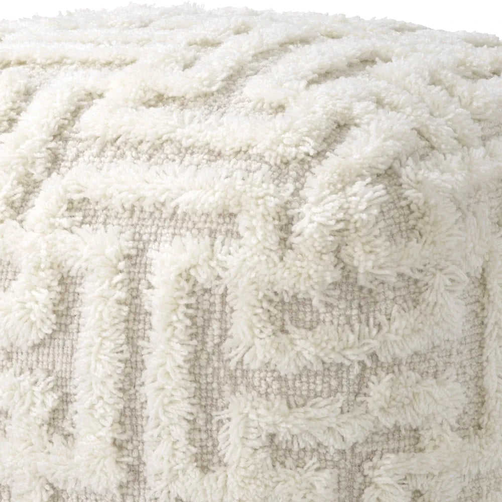 Taburet tip beanbag tapitat cu Stofa Ivory L60xA60xH40cm Amphion Eichholtz