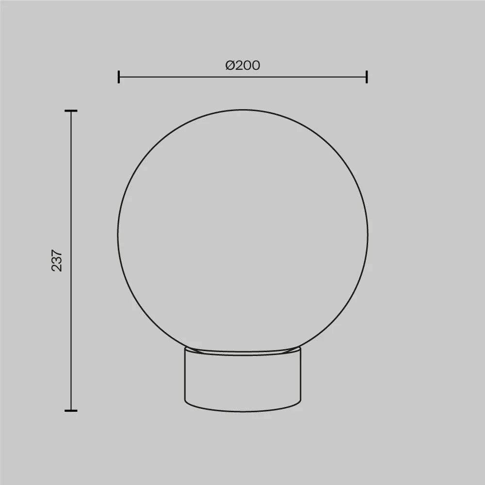 Veioza din Metal Auriu si Sticla Alb H23.7xD20cm Basic form