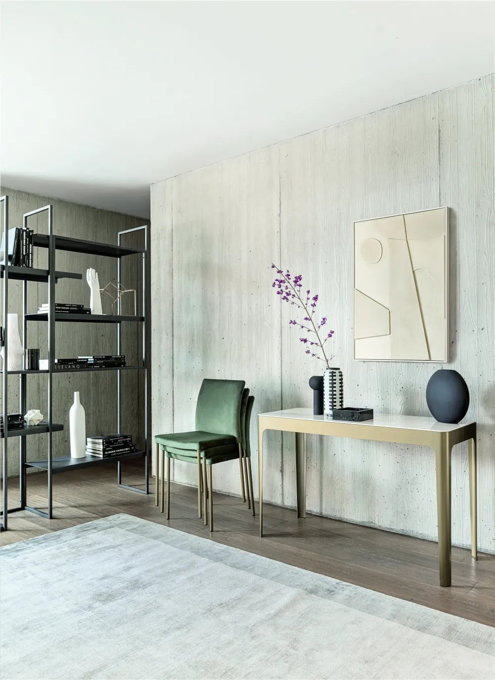 Consola extensibila premium Corner cu blat ceramic 90x48/200 cm