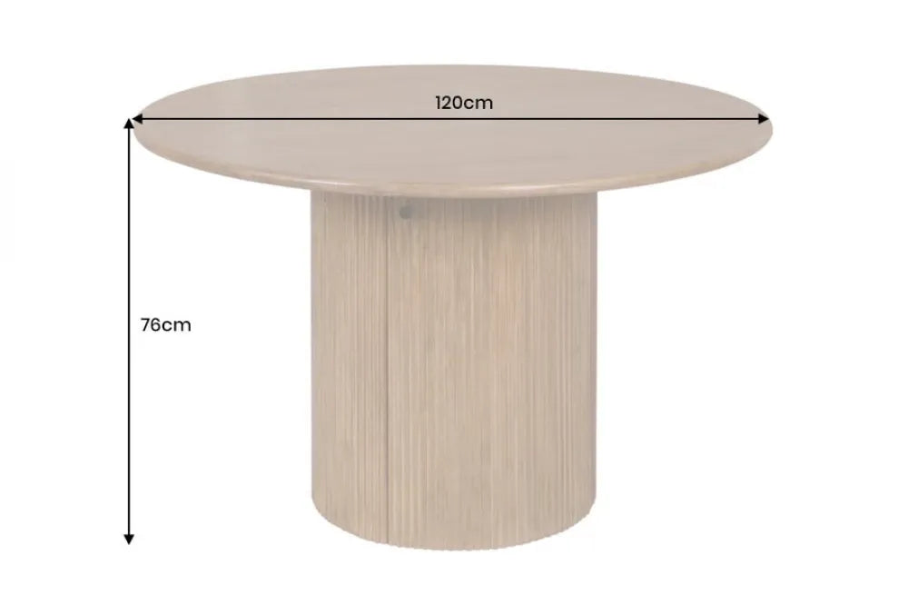 Masa din Lemn de mango Maro D120xH76cm Tres chic