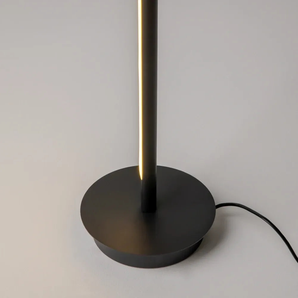 Lampa de podea din Aluminiu Negru si Metal Negru H155xL20cm Thin