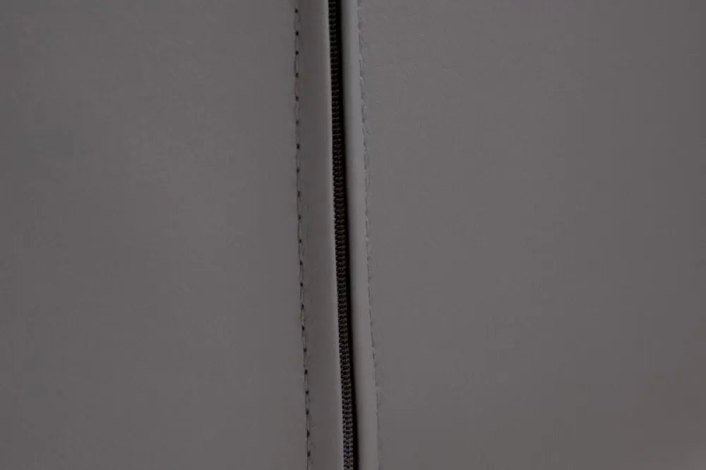 Scaun tapitat cu Stofa/Piele artificiala Gri inchis cu picioare din Metal Negru H86xL57xA61cm Divani