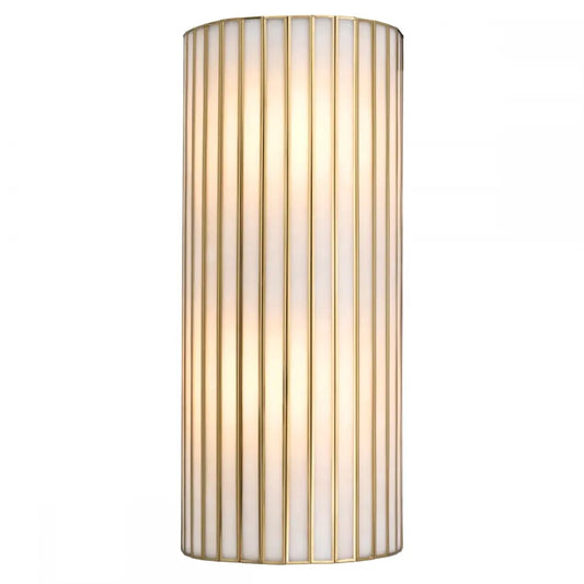 Aplica de perete din Metal Alama atichizata si Sticla Albastru H60xL26cm Monari Eichholtz