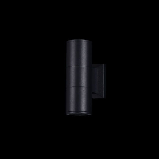 Aplica de perete pentru exterior din Metal Negru cu 2 becuri L7x12xH18cm Bowery