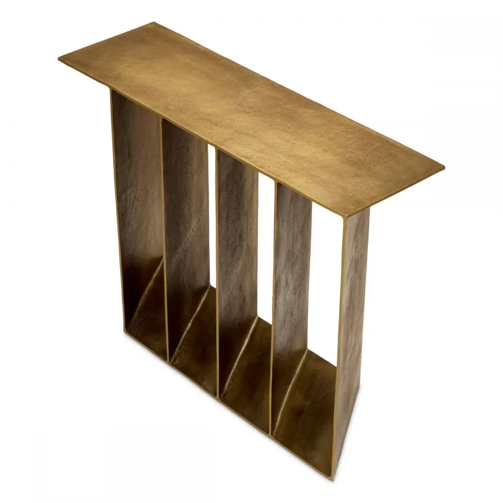 Consola din Aluminiu Alama antichizata L104xH76.5cm San Vito Eichholtz