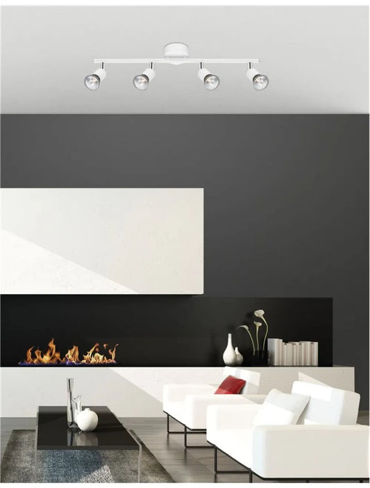 Plafoniera din Metal Alb H10.9xL51cm IP20 BASE