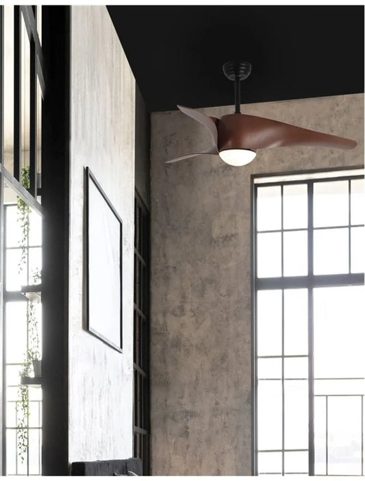 Ventilator structura din Metal Negru si abajur din Sticla Alb H45-58xL132cm IP20 18W 650lm 3000k BREEZE