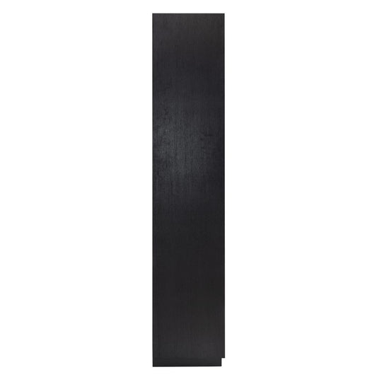 Biblioteca din Lemn masiv de stejar Negru Oakura L100xH220cm Richmond Interiors