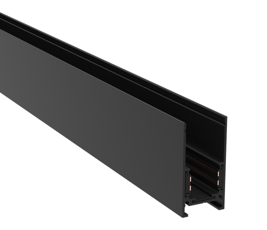 Sina magnetica Exility din Aluminiu Negru L100xH5cm Busbar trunkings Exility