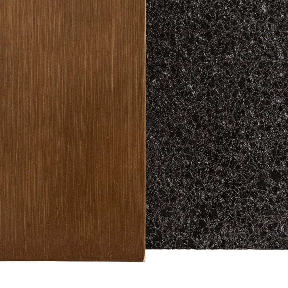 Consola din Metal Negru/Auriu H76xL150cm Bazel