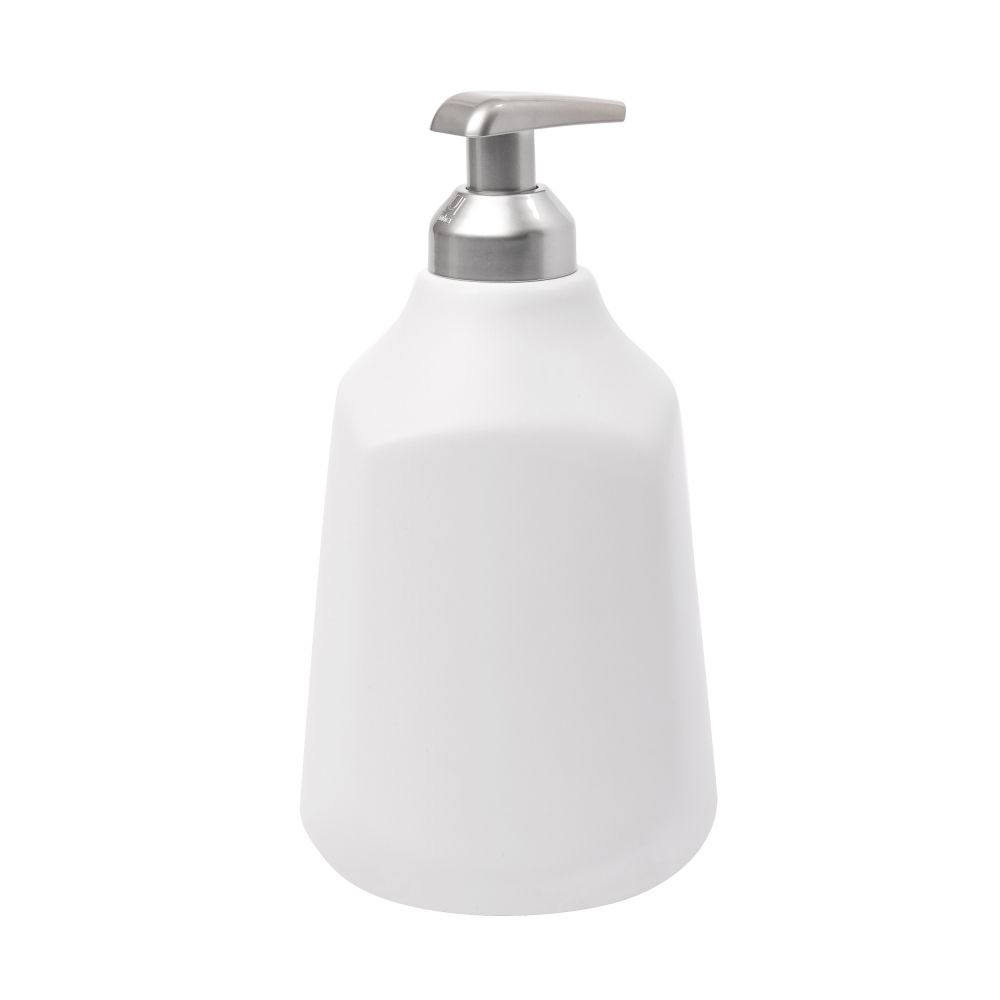 Dozator de sapun din Ceramica Alb Corsa D9xH17cm