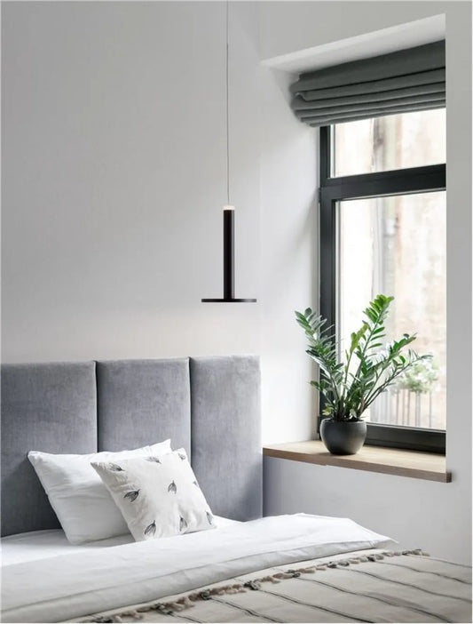 Pendul din Metal Negru H160xL15cm IP20 10W 517lm 3000k PALENCIA