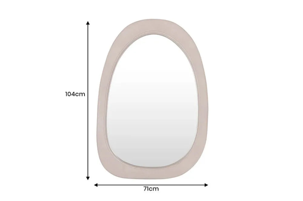 Oglinda cu rama din Lemn de pin Maro L71xH104cm ORGANIC