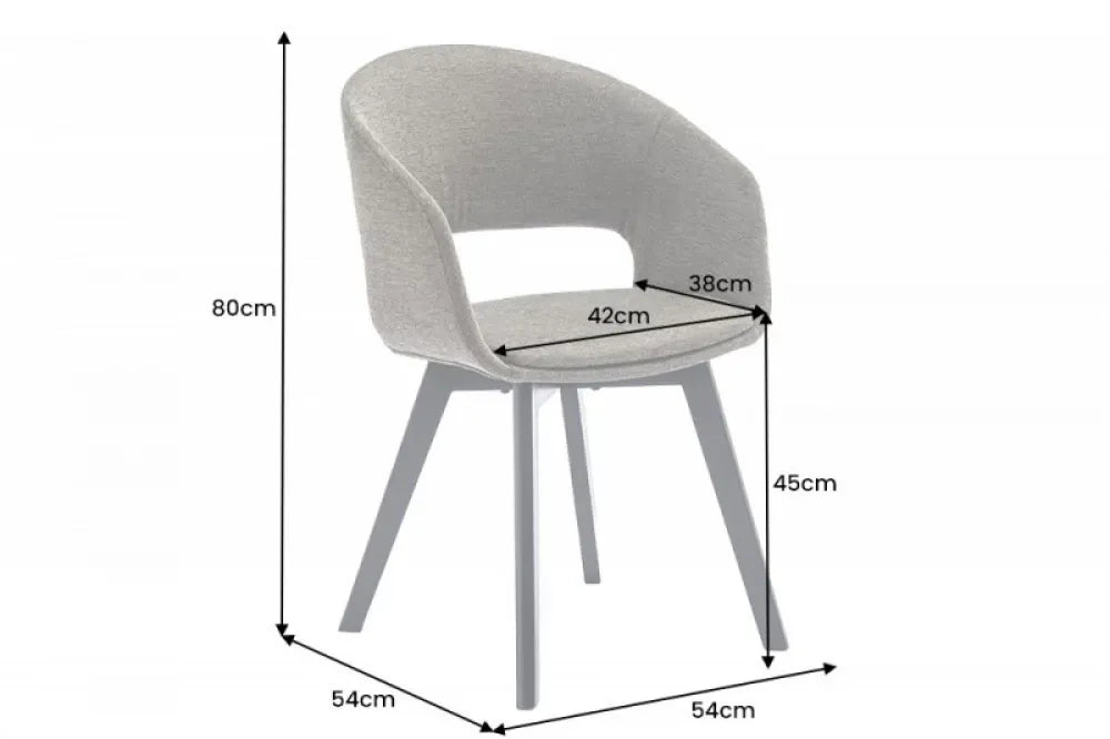 Scaun tapitat cu Stofa Verde cu picioare din Lemn de fag Negru H80xL54xA54cm Nordic Star