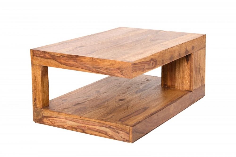 Masuta de cafea dreptunghiulara din lemn masiv Maro L90xH40cm Giant