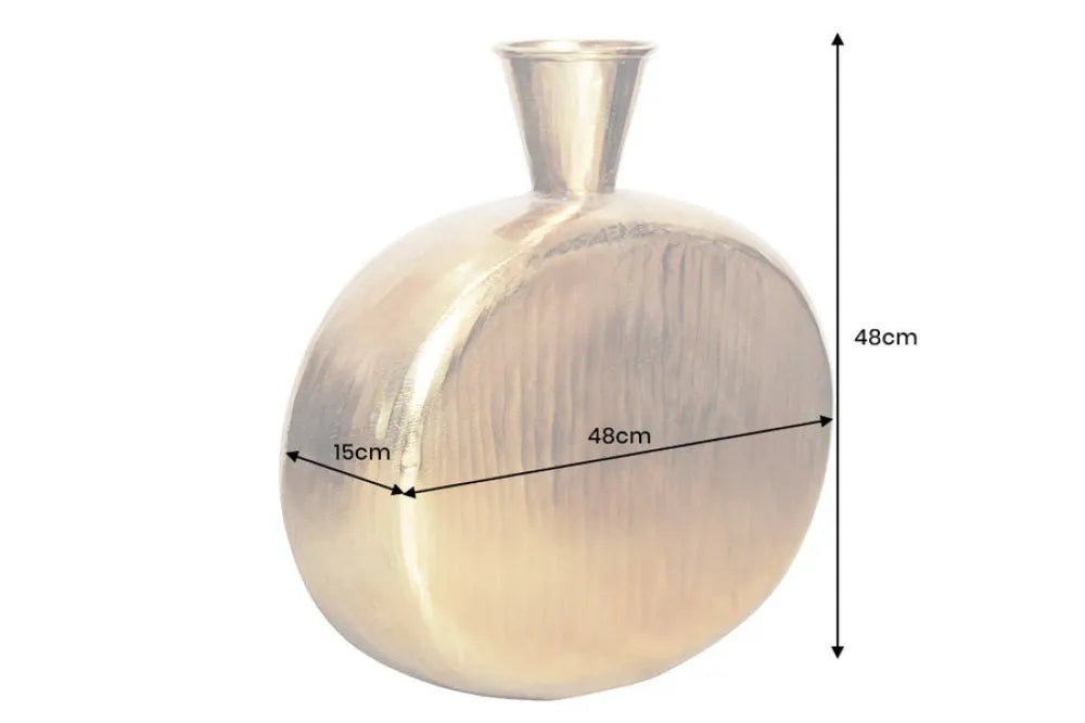 Vaza decorativa din Metal Auriu H48xL48cm Orient L