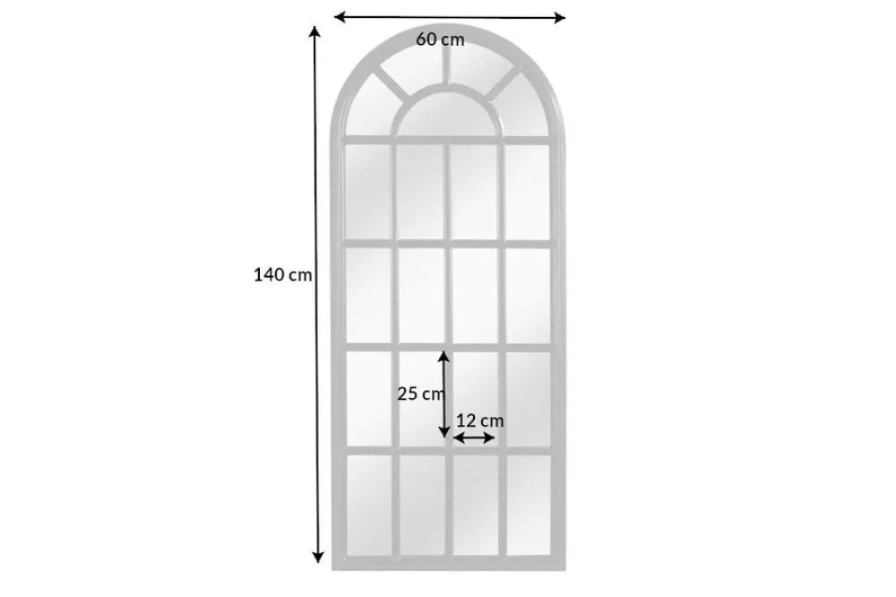 Oglinda cu rama din Lemn de pin Negru H140xL60cm Castillo