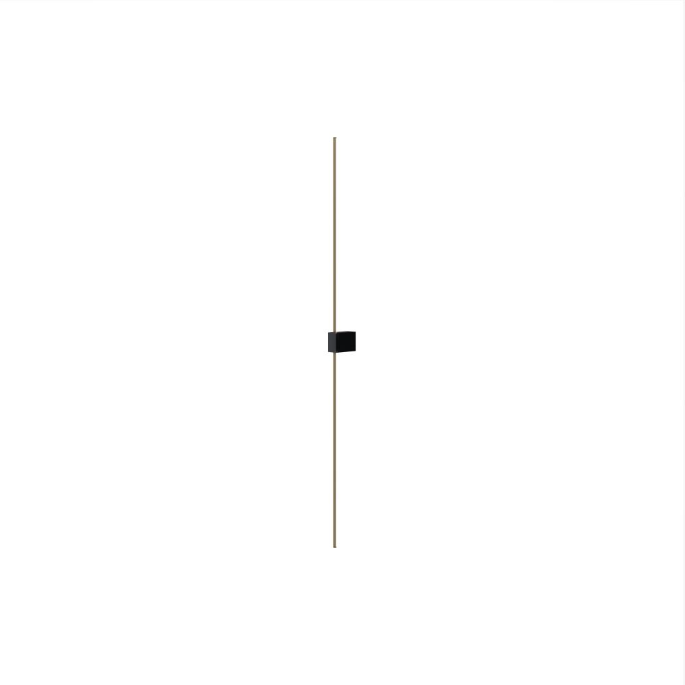 Aplica de perete Aluminiu Negru/Auriu L105xH3cm Pars