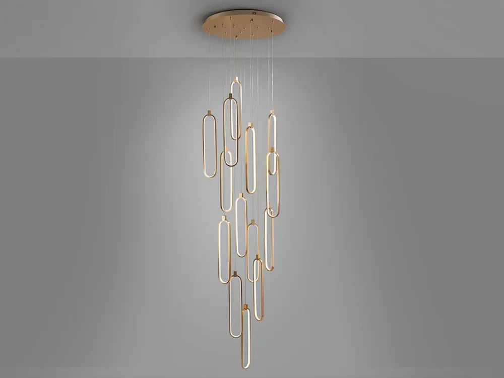 Candelabru din Aluminiu Rose gold H300xD60cm Colette