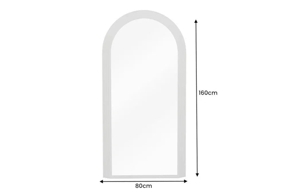Oglinda cu rama din Poliuretan/MDF Bej H160xL80cm Art Deco