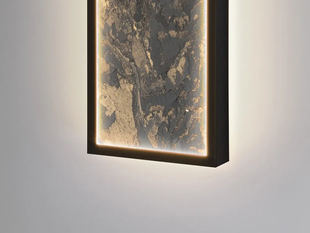 Aplica de Perete din Metal Negru si Acril Multicolor 80W L15xH100cm Stone