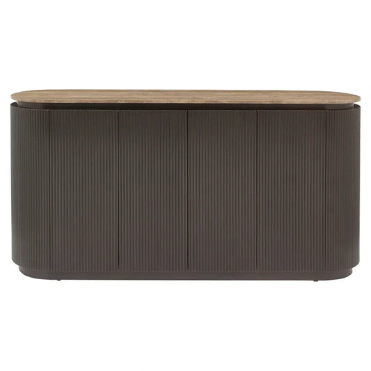 Comoda din MDF/Alama Maro si Travertin Maro L160xH82cm Russo Richmond interiors
