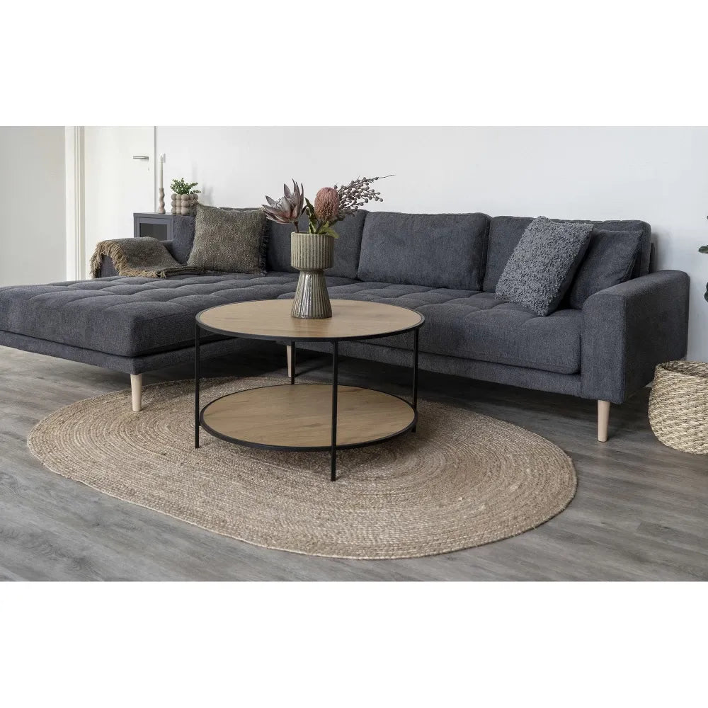 Covor oval din Iuta Maro 200x140cm Bombay