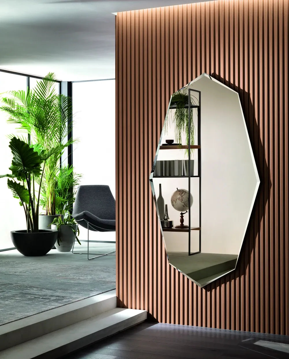 Oglinda premium octogonala Sestante 180x100 cm