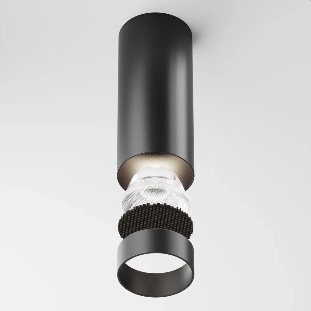 Spot aplicabil dimabil din Aluminiu Negru H12.5xD5cm IP 20 12W 900lm 4000k FOCUS LED