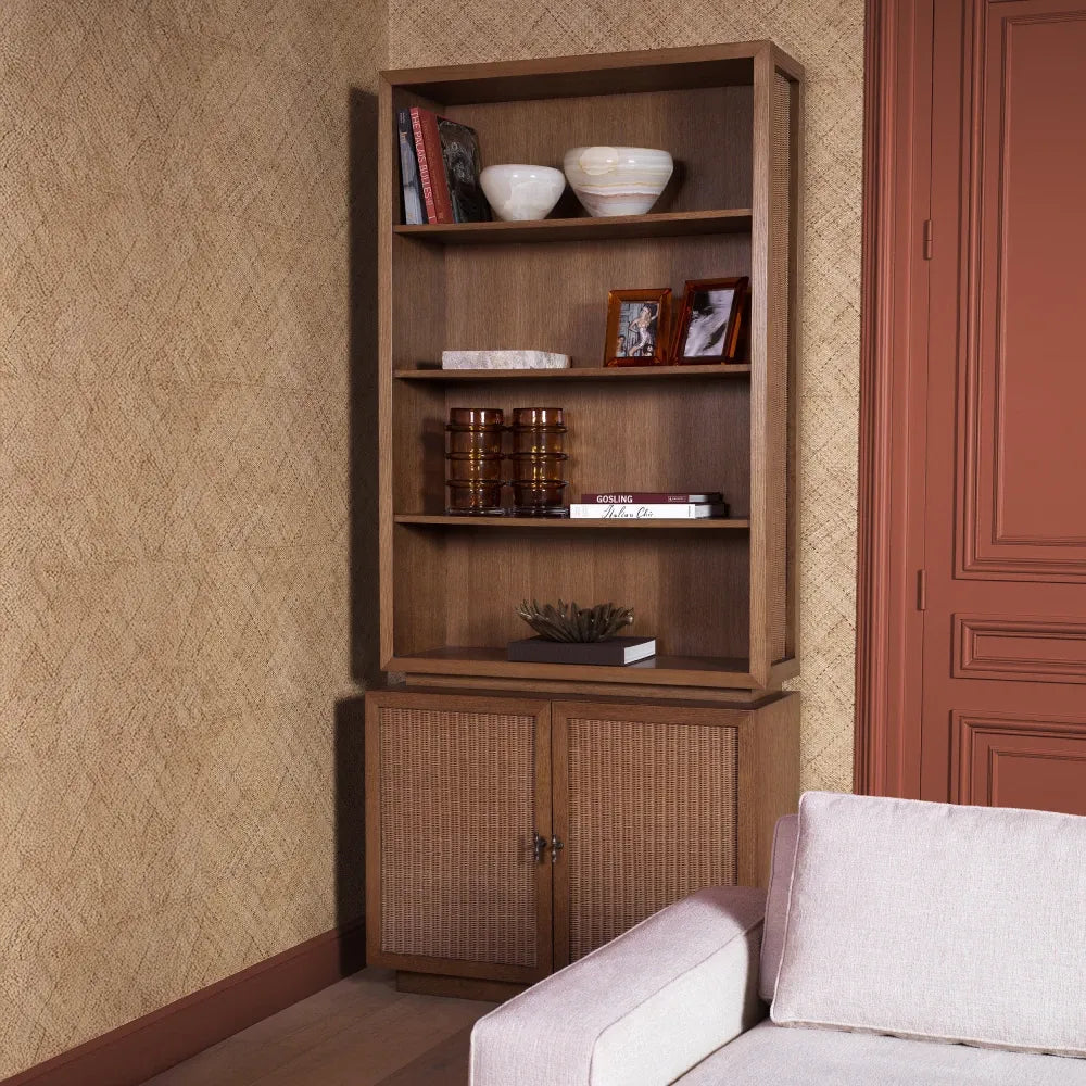 Biblioteca din Furnir de stejar Maro L105xH240cm Borchard Eichholtz