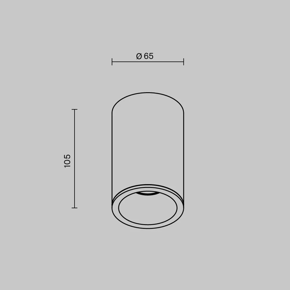 Spot aplicabil din Aluminiu Negru H10.5xD6.5cm IP 65 GU10 50W Zoom