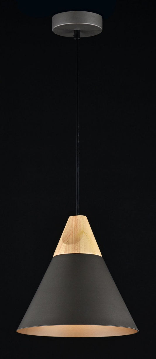 Pendul cu inaltime reglabila din Metal Gri D22xH140cm Bicones