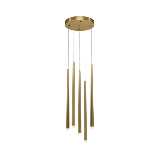 Lustra din Aluminiu Alama 30W 2550lm 4000k D32xH150cm Cascade
