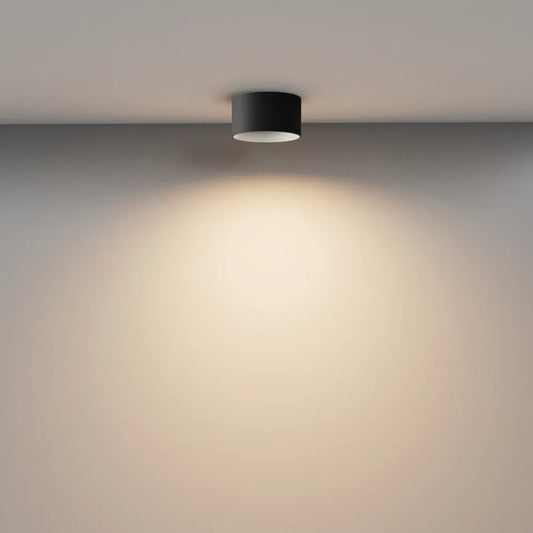 Spot aplicat din Aluminiu Negru H6.4xD12cm Vega