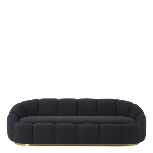 Canapea fixa Inger Eichholtz tapitata cu Stofa Boucle Negra L230cm