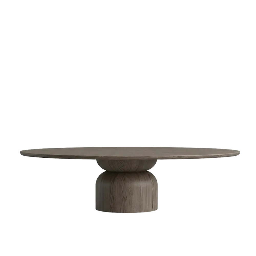 Masa dining Ovala din Lemn de Stejar in dimensiuni multiple Essenza