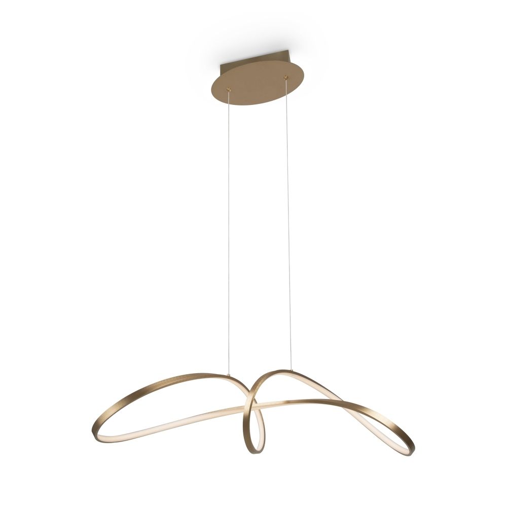 Lustra din Aluminiu Auriu L93xH29cm Curve