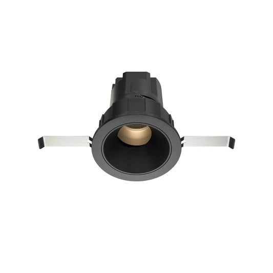 Spot incastrat din Aluminiu/plastic Negru H7xD6.2cm 7W 390lm 3000k Wise