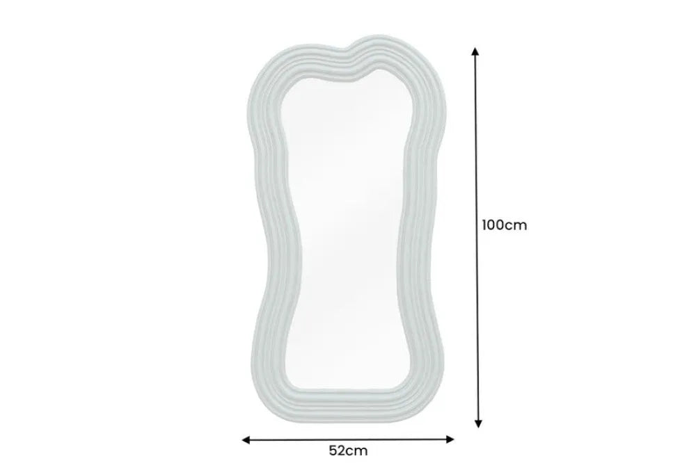 Oglinda cu rama din Poliuretan/MDF Verde H100xL52cm Alice Ii