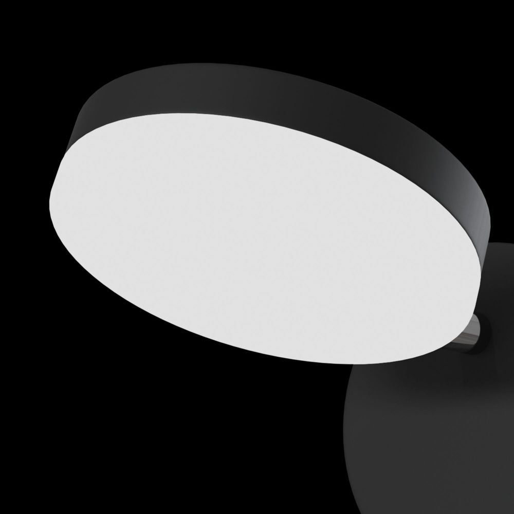 Aplica de perete reglabila din Sticla Negru cu LED L20x15xH21cm Fad